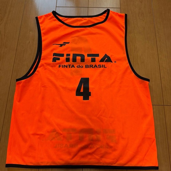 FINTA サッカー用ビブス サイズ4 オレンジ