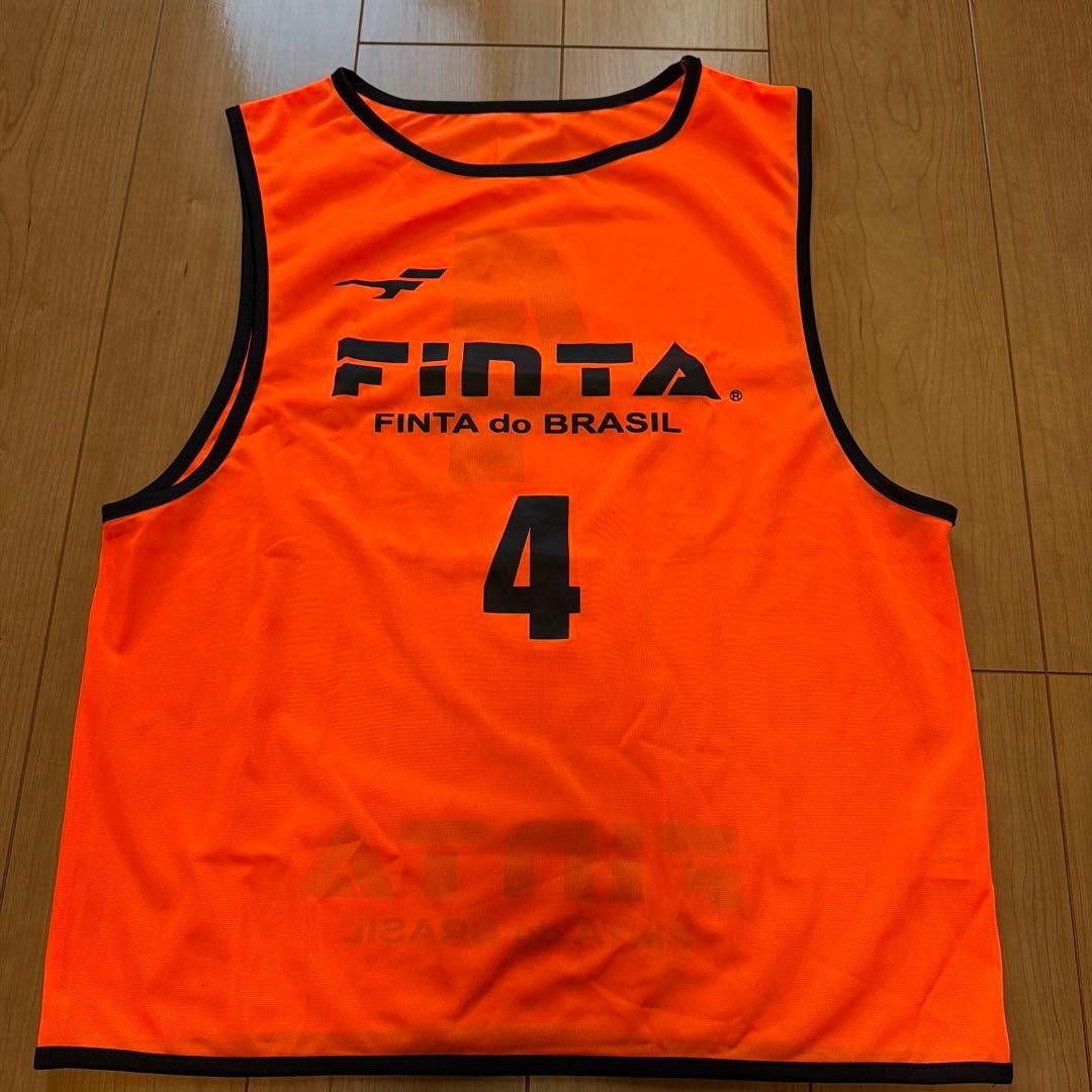FINTA サッカー用ビブス サイズ4 オレンジ (1/3)