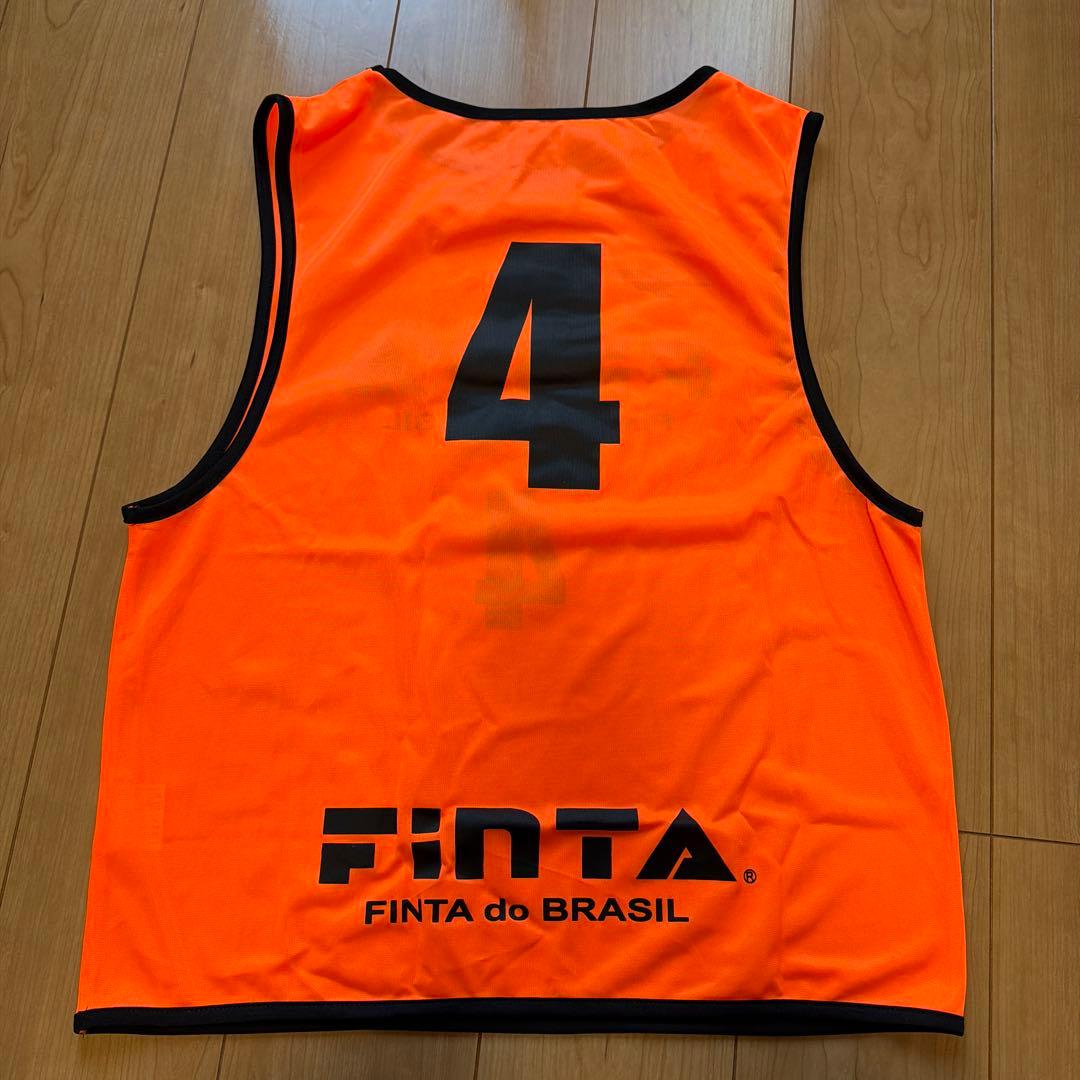 FINTA サッカー用ビブス サイズ4 オレンジ (2/3)