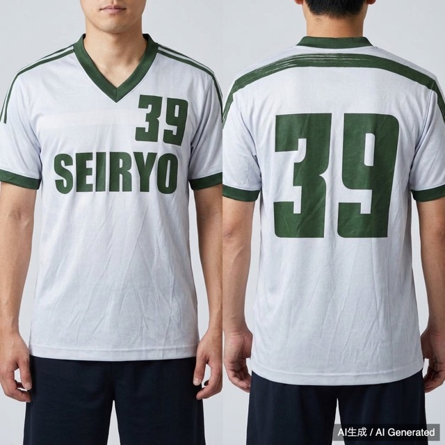 SEIRYO サッカー 39番 ユニフォーム シャツ