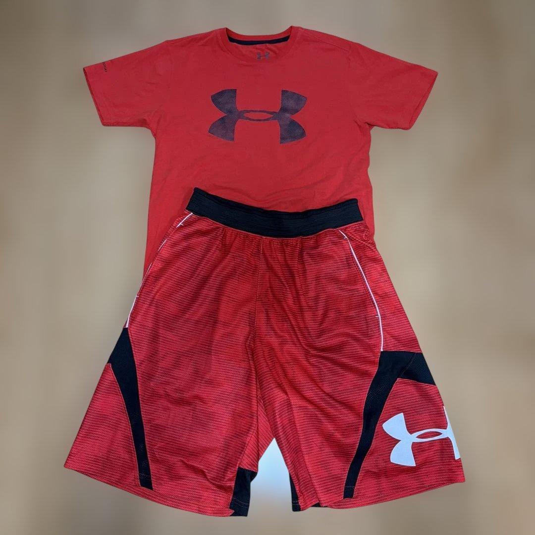 Under Armour セットアップ 上下 レッド MD (2/8)