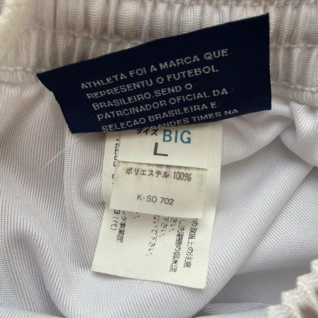 ATHLETA サッカーユニフォーム 上下セット 赤白 4 ソックス付 (8/9)