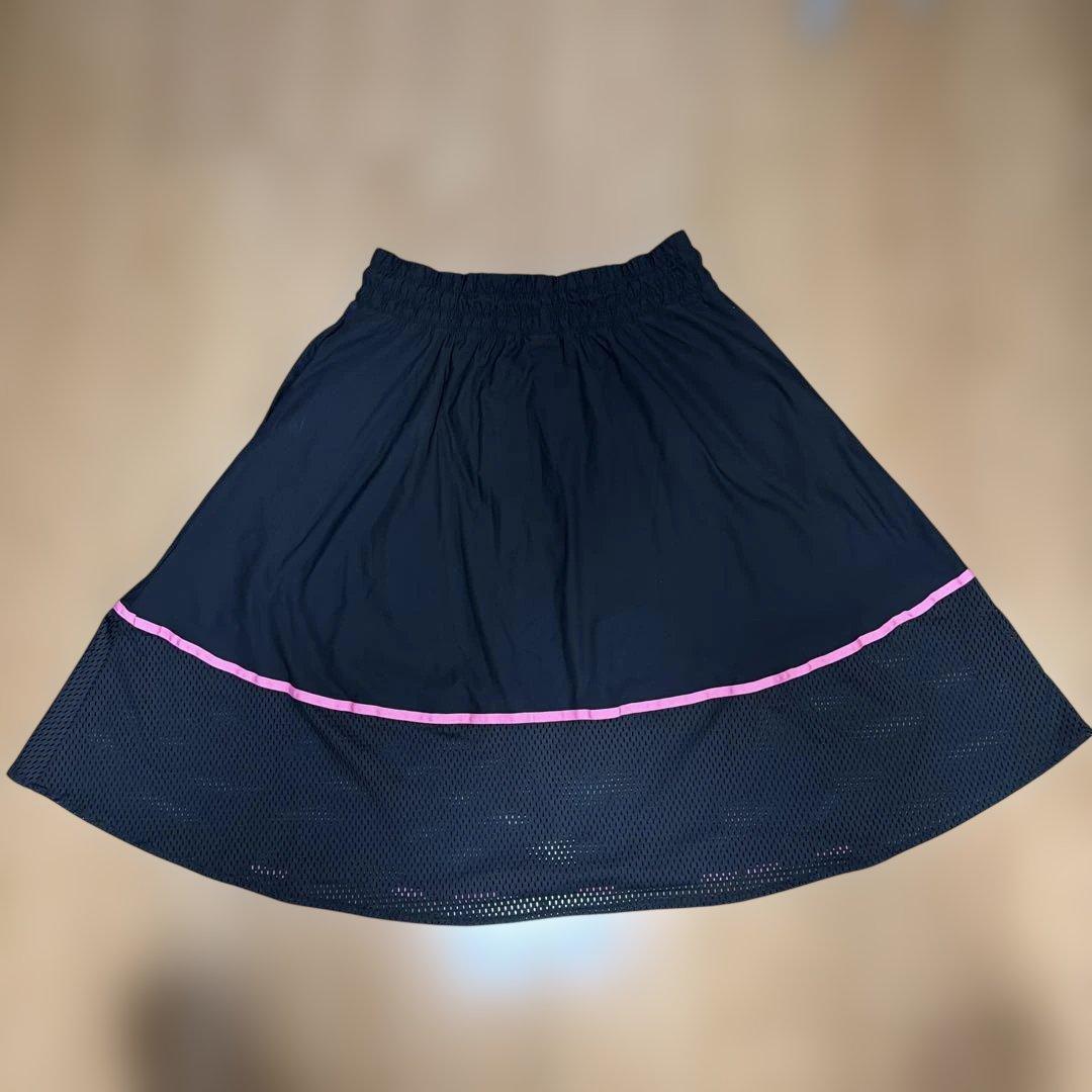 NIKE フレアスカート ブラック ピンク XL (3/5)