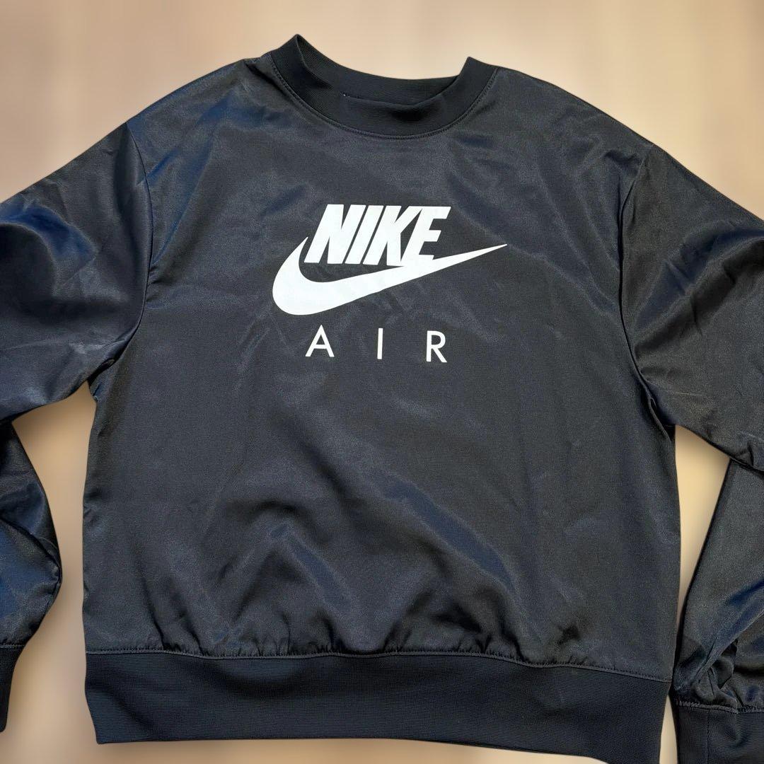 NIKE AIR カットソー クルーネック スウェット サテン レディースM (2/6)