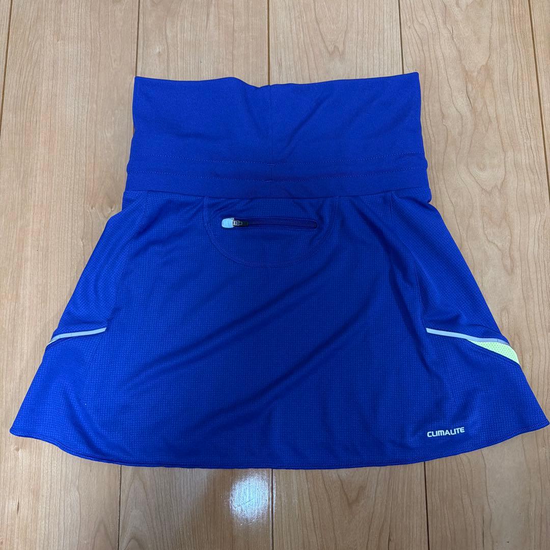 adidas CLIMLITE スカート レディースM p青 (2/3)