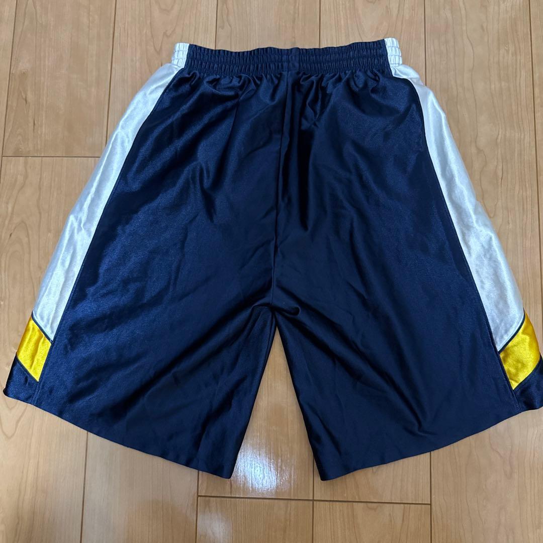 Champion バスケットボールパンツ バスパン M ネイビー/イエロー 光沢 (3/4)
