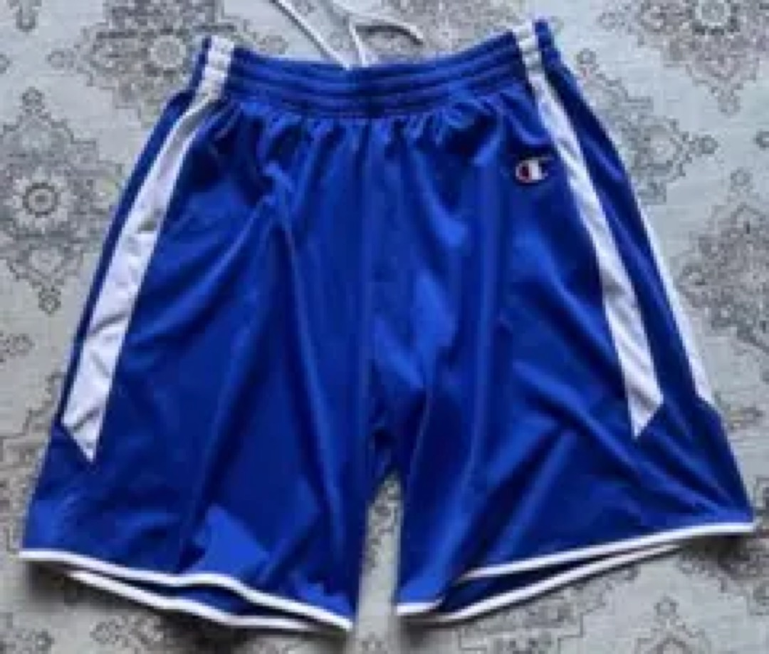 Champion バスケットボールパンツ バスパン M ネイビー/イエロー 光沢 (5/5)