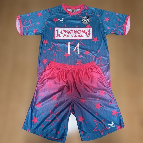 LONGYONG サッカー/フットサル ユニフォーム上下セット L 14番 光沢