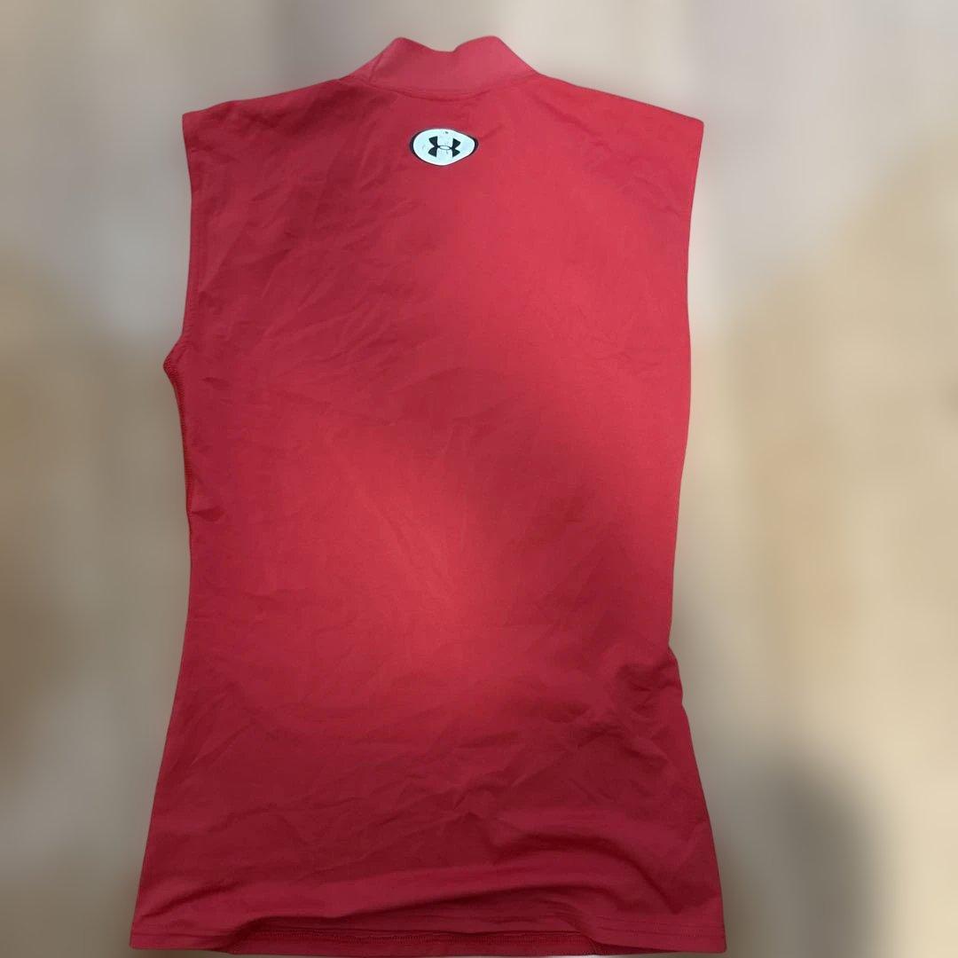 UNDER ARMOUR 赤 アンダーシャツ パンツ セットアップ (4/6)