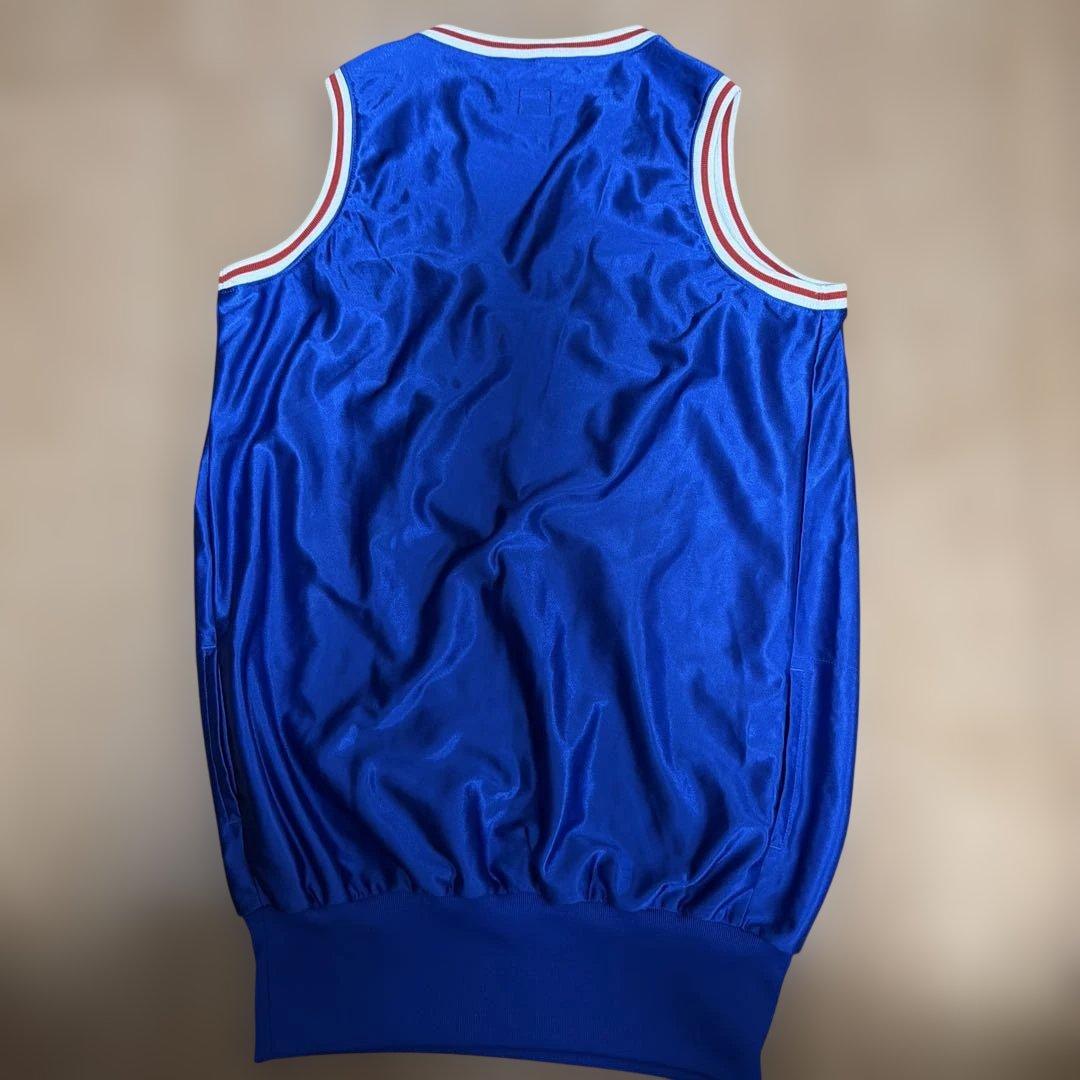 adidas ノースリーブ トレフォイルロゴ ブルー Sサイズ (3/5)