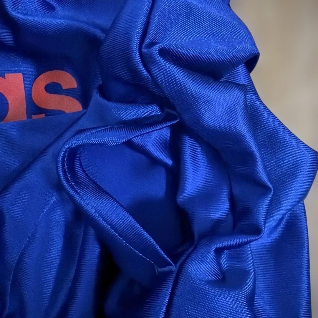 adidas ノースリーブ トレフォイルロゴ ブルー Sサイズ (4/5)