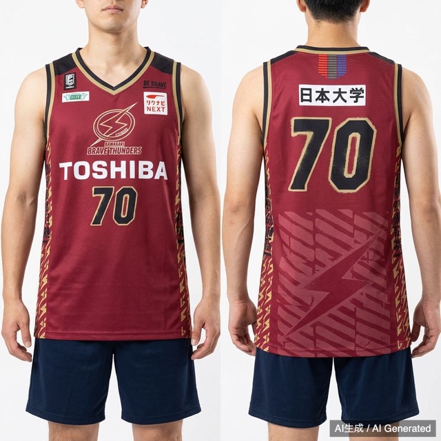 川崎ブレイブサンダース 応援 バスケ ユニフォーム2枚セット 70