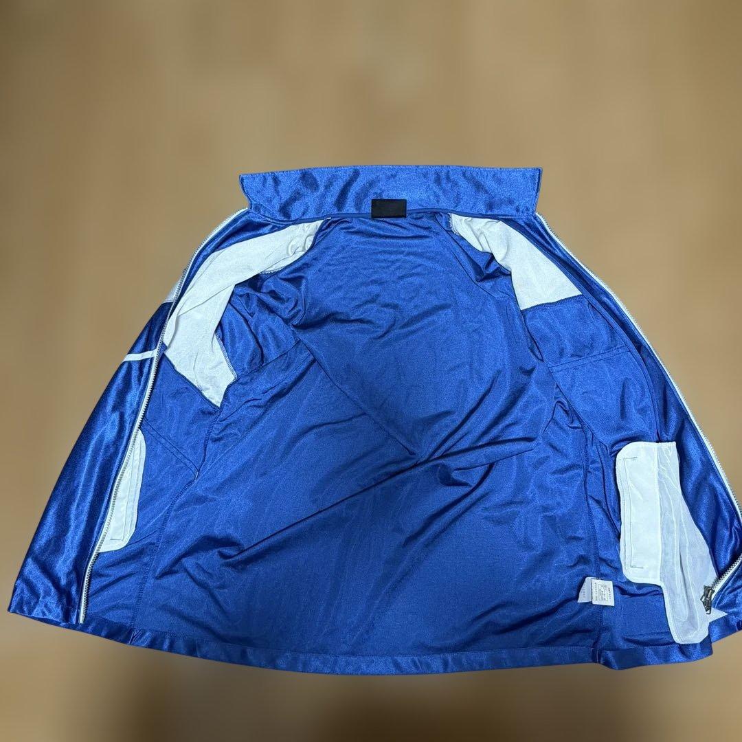 asics バスケットボール ウォームアップジャージ 青/白 光沢 (6/6)