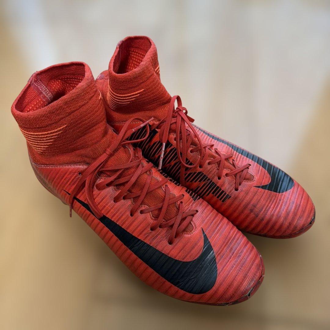 Nike マーキュリアル レッド ハイカット スパイクシューズ 26cm (2/8)