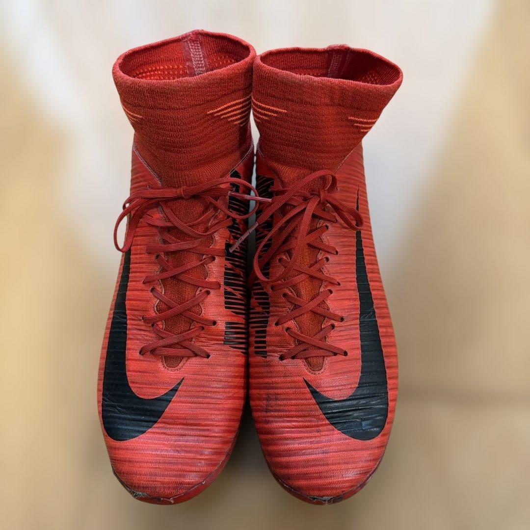 Nike マーキュリアル レッド ハイカット スパイクシューズ 26cm (3/8)