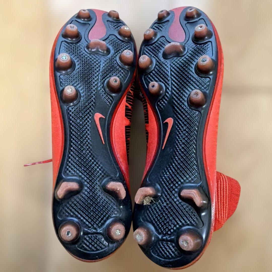 Nike マーキュリアル レッド ハイカット スパイクシューズ 26cm (4/8)