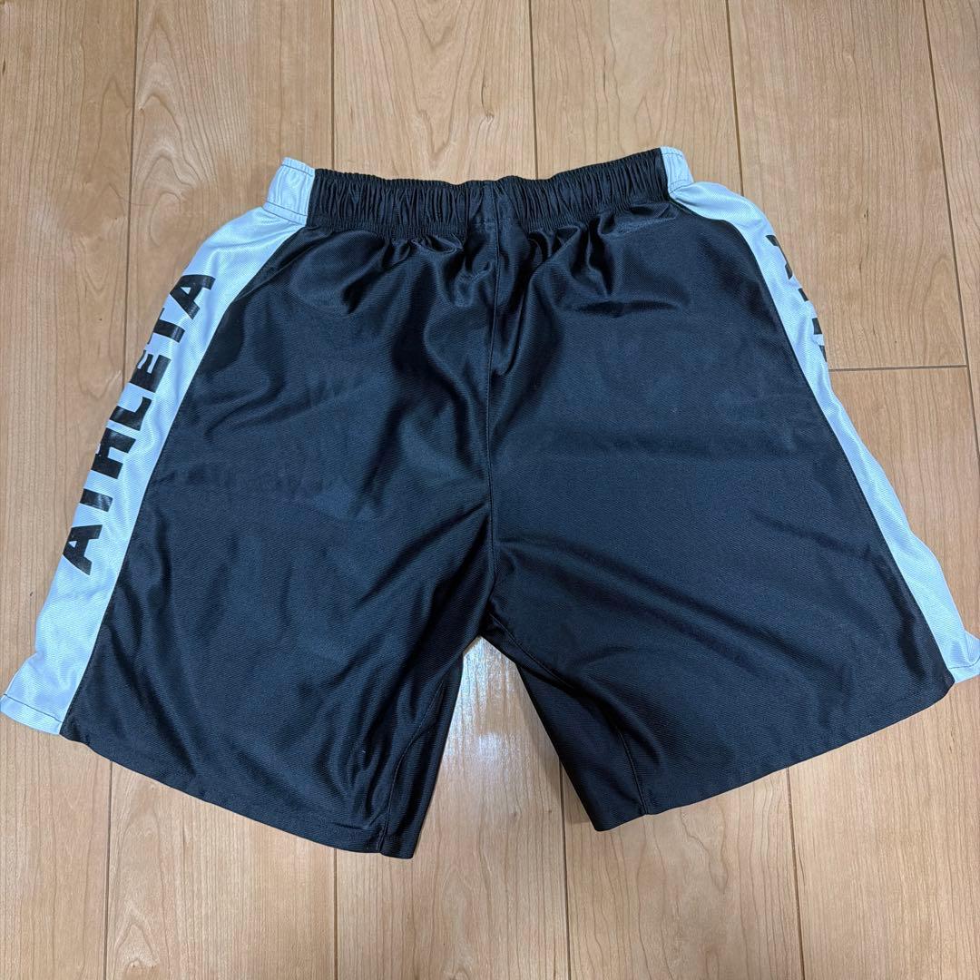ATHLETA サッカー用ショートパンツ 黒/白 (2/5)