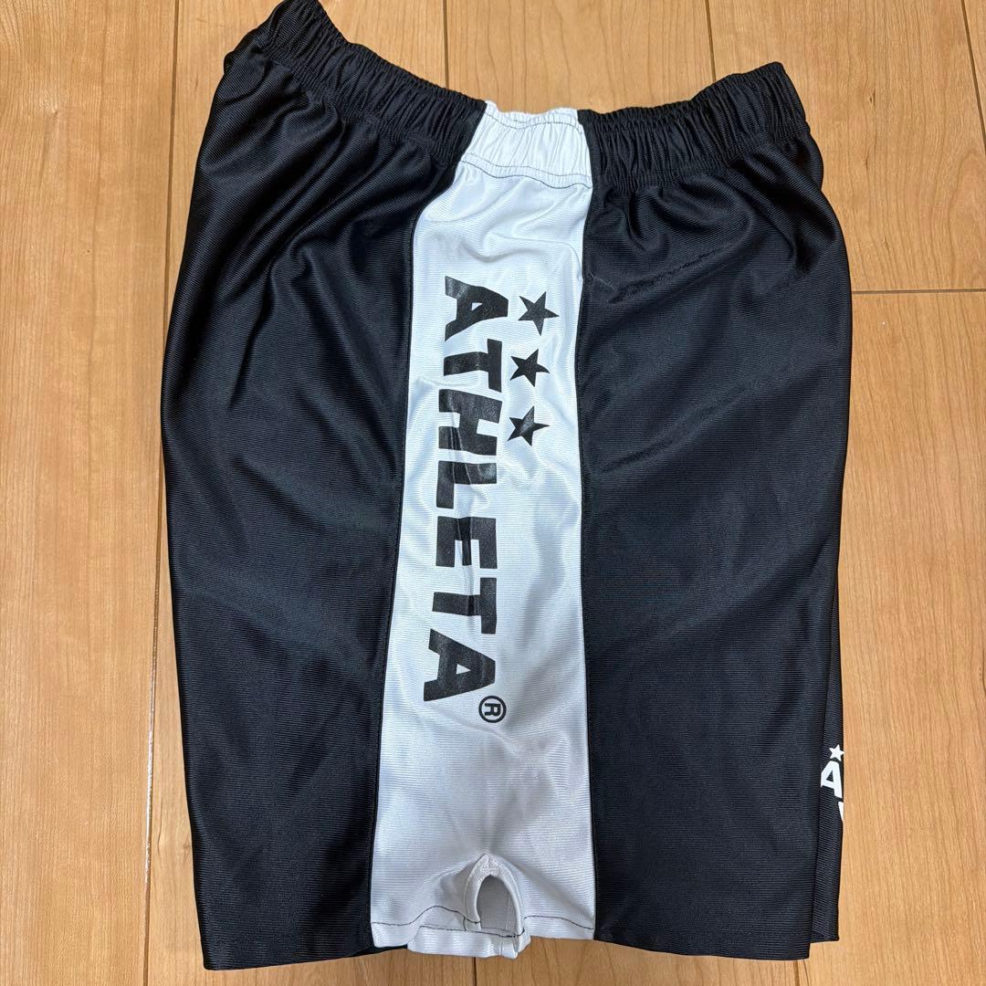 ATHLETA サッカー用ショートパンツ 黒/白 (3/5)