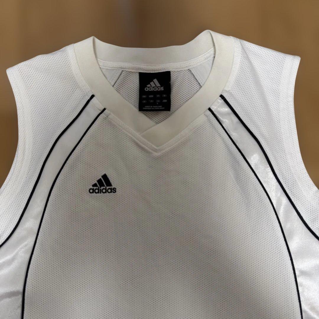 adidas バスケットボール タンクトップ ホワイト (4/5)