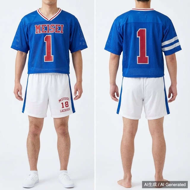 明星大学 ラクロスユニフォーム 上下 セット L