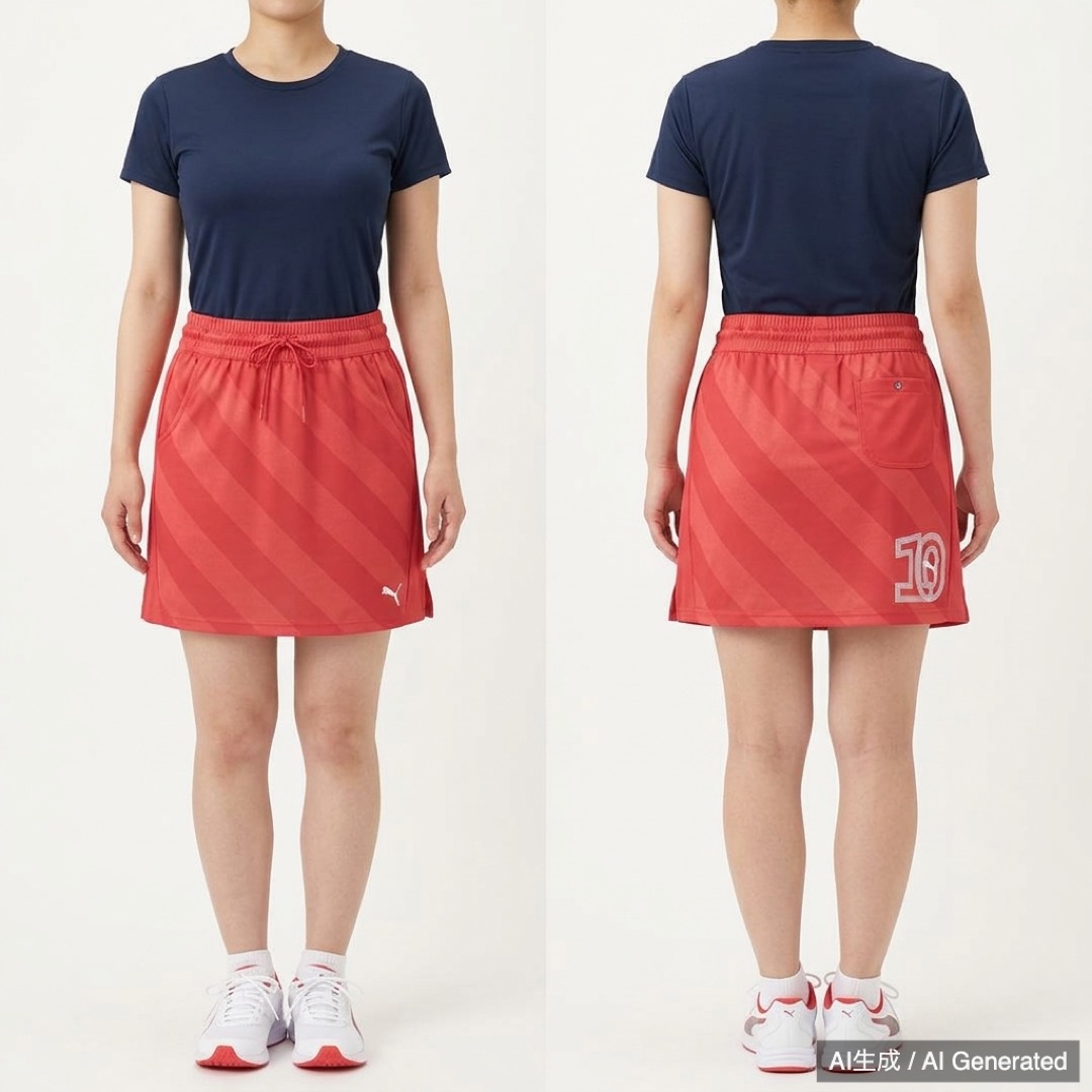 PUMA レディース レッド スカート M (US M)