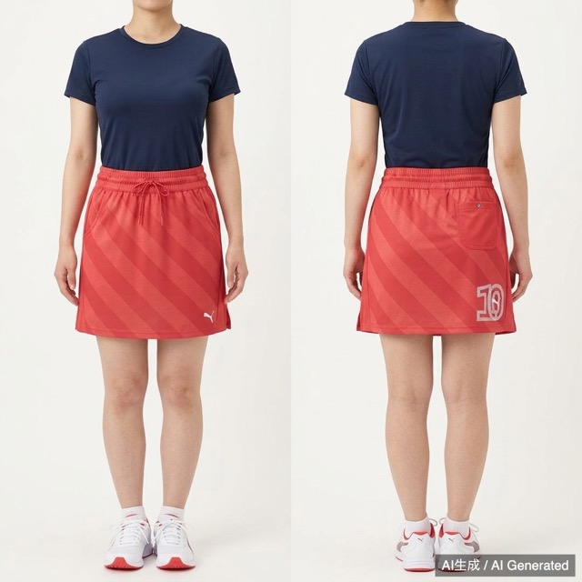 PUMA レディース レッド スカート M (US M)