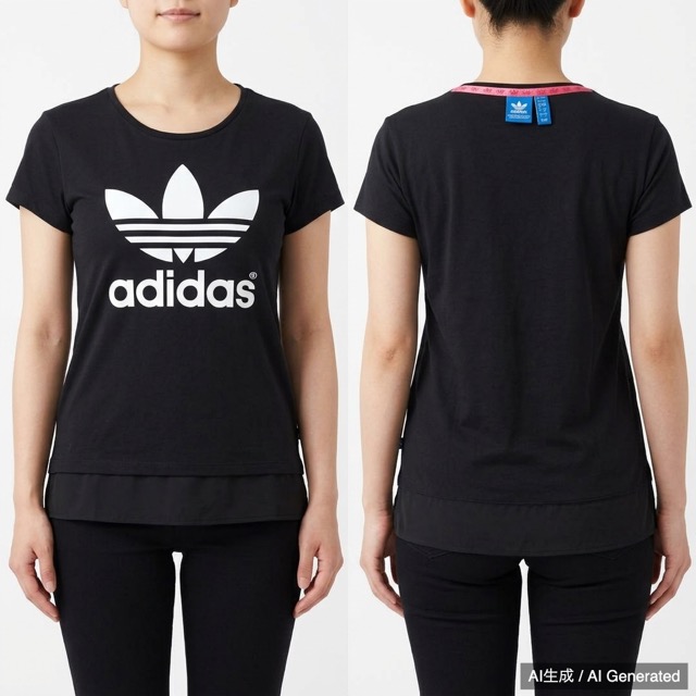 adidas 半袖Tシャツ 黒 レディースM