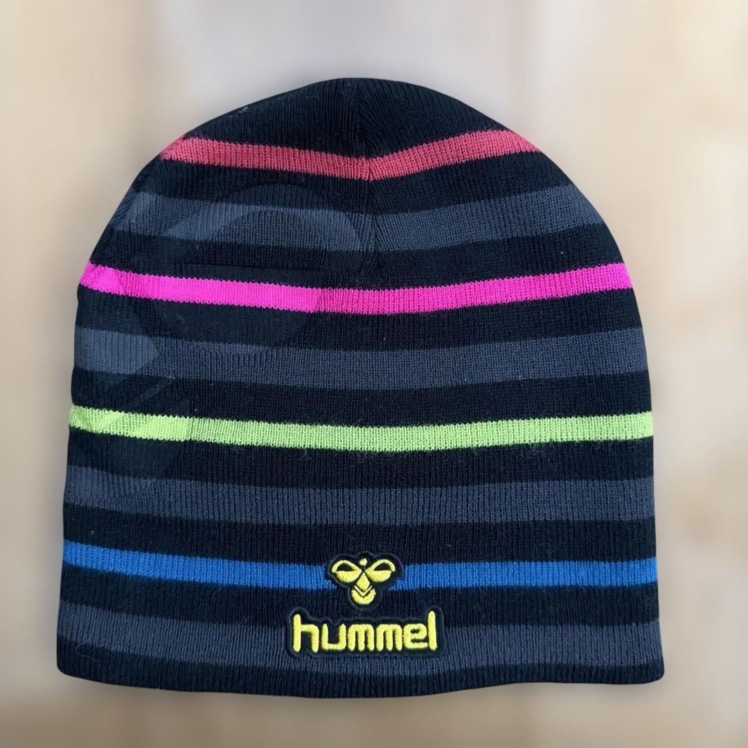 hummel ニット帽 ビーニー マルチカラー ボーダー (2/5)