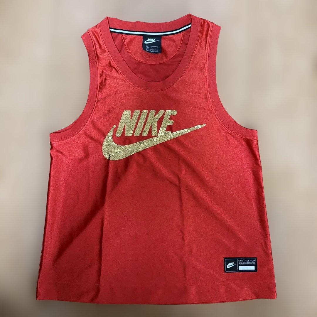 NIKE ノースリーブシャツ レッド レディース Mサイズ (2/5)
