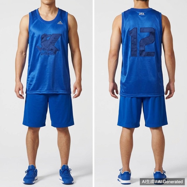 adidas 日本代表 タンクトップ ブルー 12