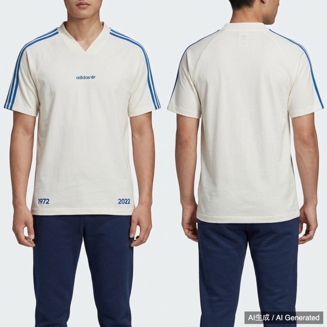 adidas 2022年発売 50周年 記念 プラクティスシャツ ホワイト M