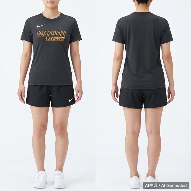 NIKE 北九州 女子ラクロス レディース ユニフォーム ウェア 上下セット M