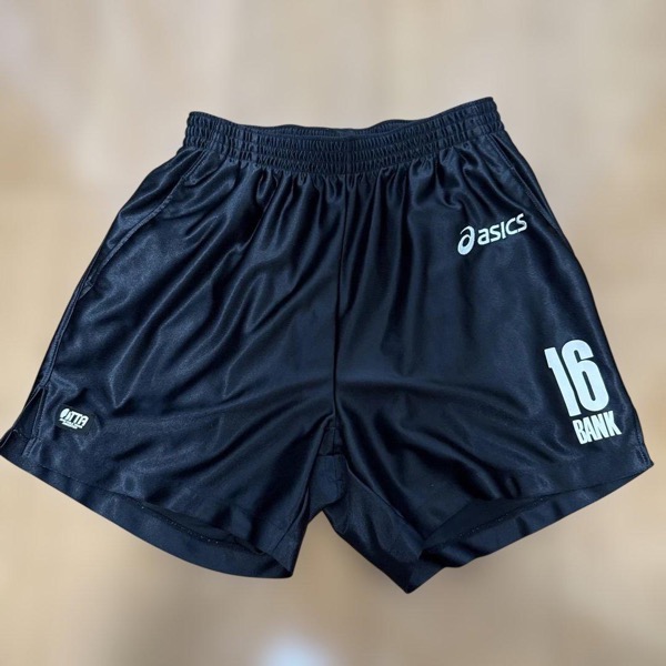 asics 卓球 パンツ M ブラック 光沢