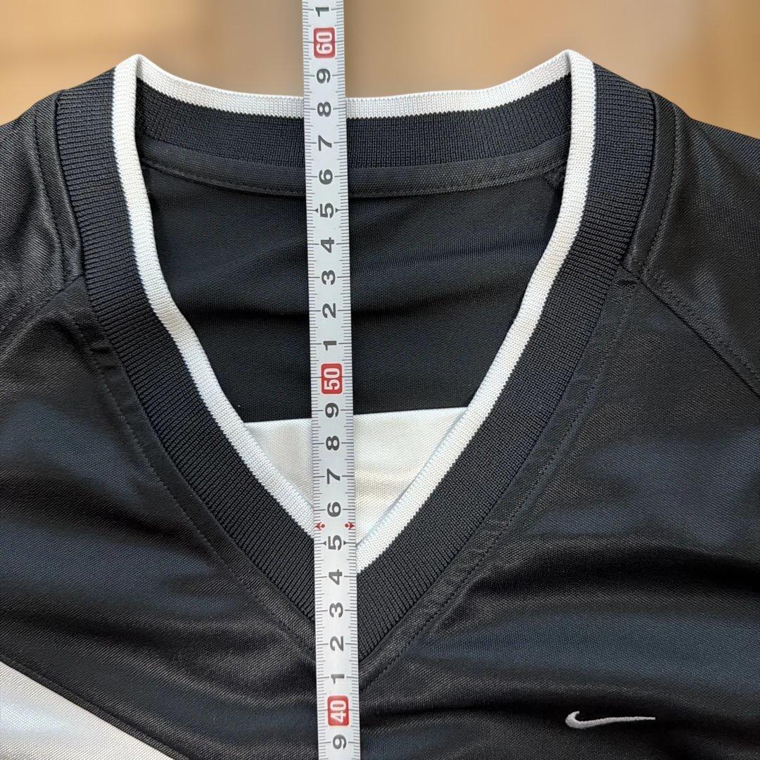 Nike レディース Vネック ゲームシャツ 黒/白 (4/6)