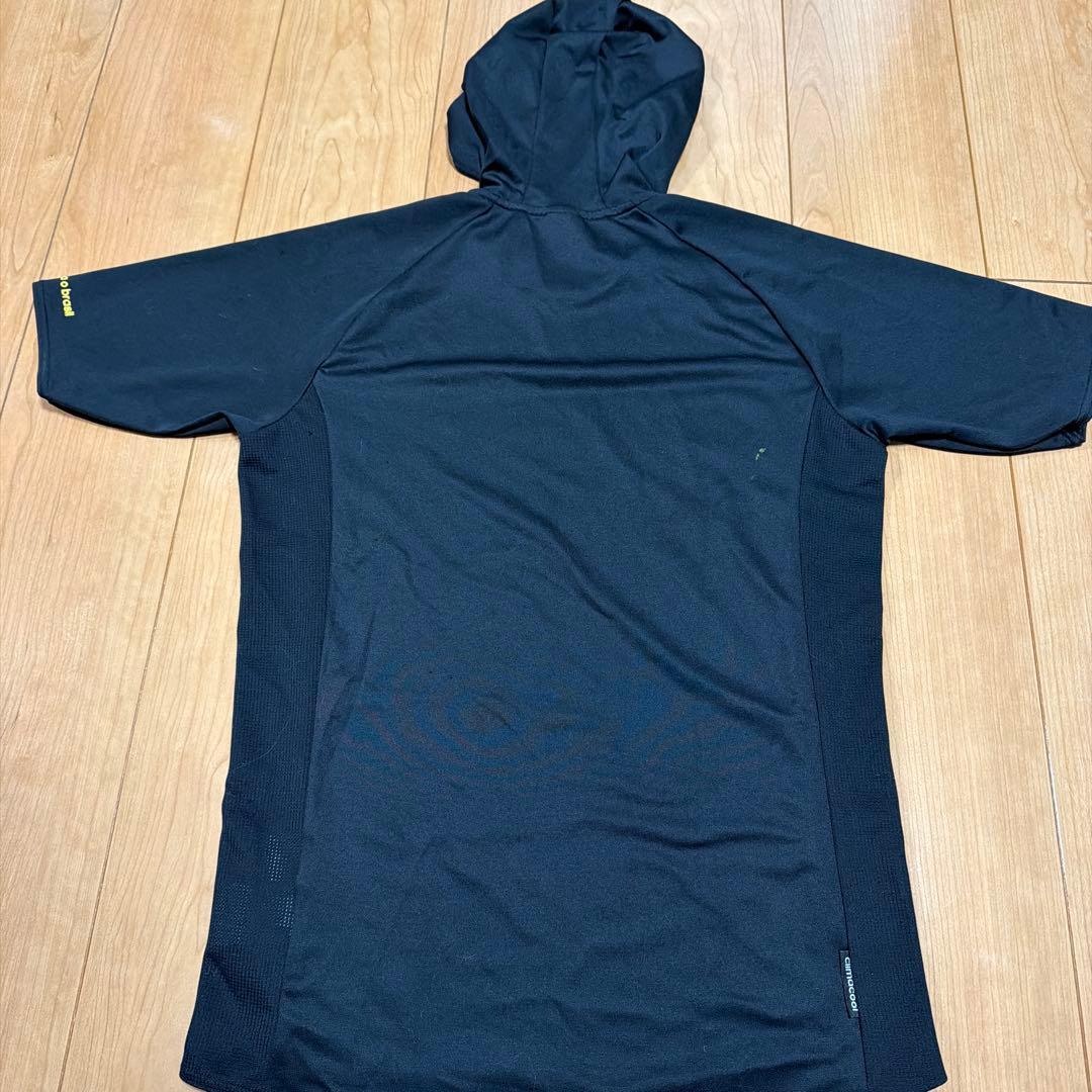 adidas フード付きジャージ上下セット 黒/黄色 (3/8)