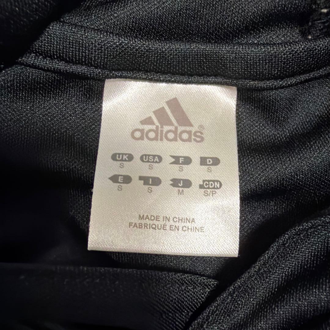 adidas フード付きジャージ上下セット 黒/黄色 (5/8)