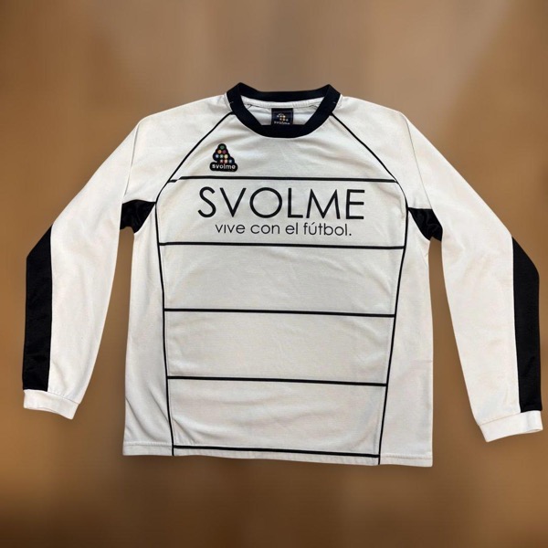 SVOLME 長袖シャツ ホワイト/ブラック