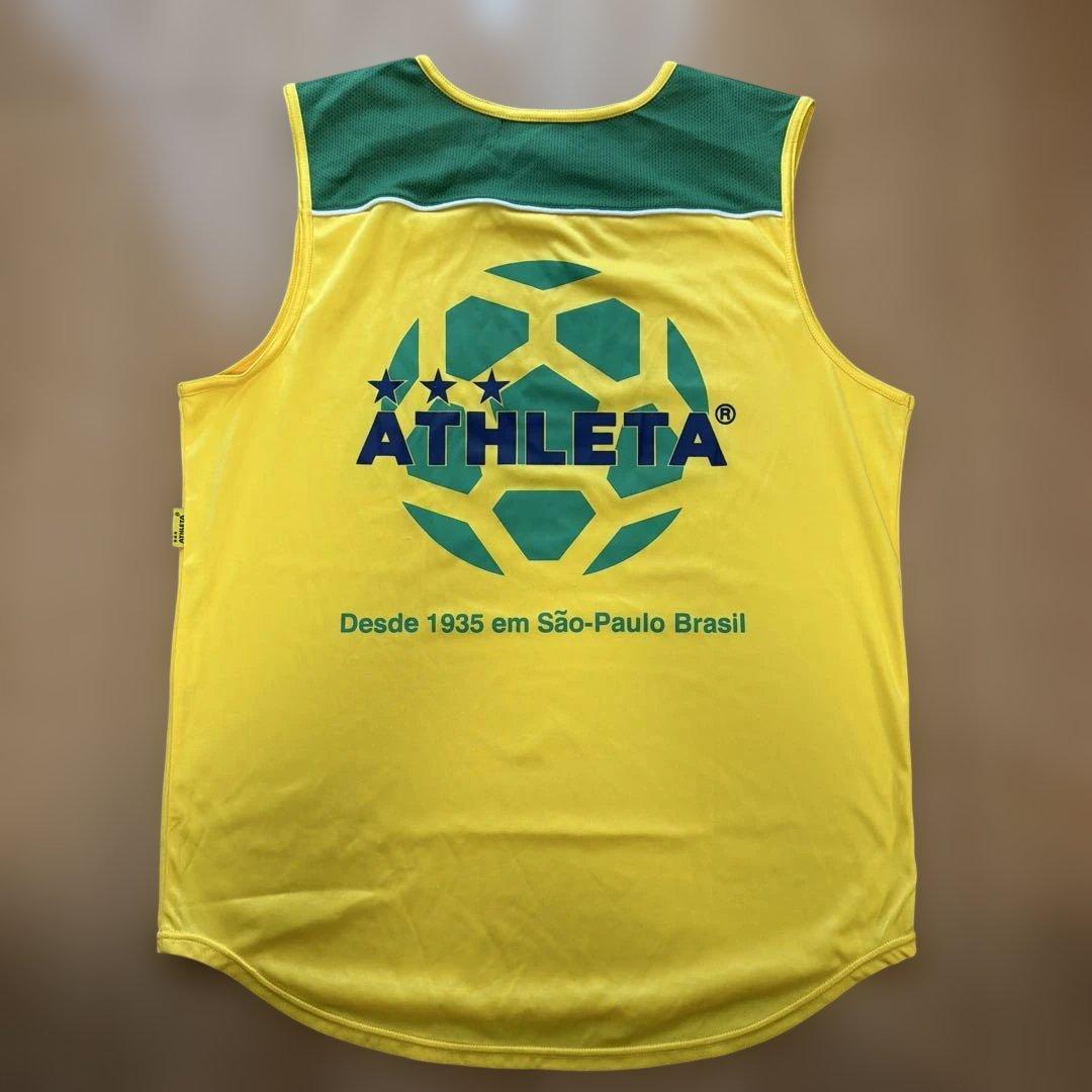 ATHLETA ノースリーブシャツ イエロー グリーン (3/4)