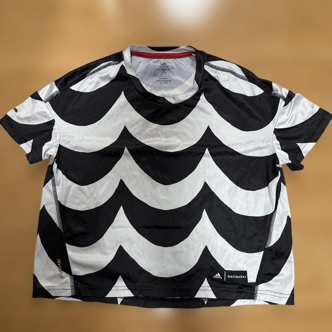 adidas marimekko 波模様 ランニング ウェア Mサイズ (1/3)