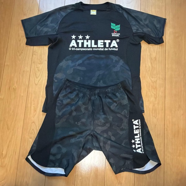ATHLETA フットサル サッカー ユニフォーム 上下 セット 迷彩柄 L