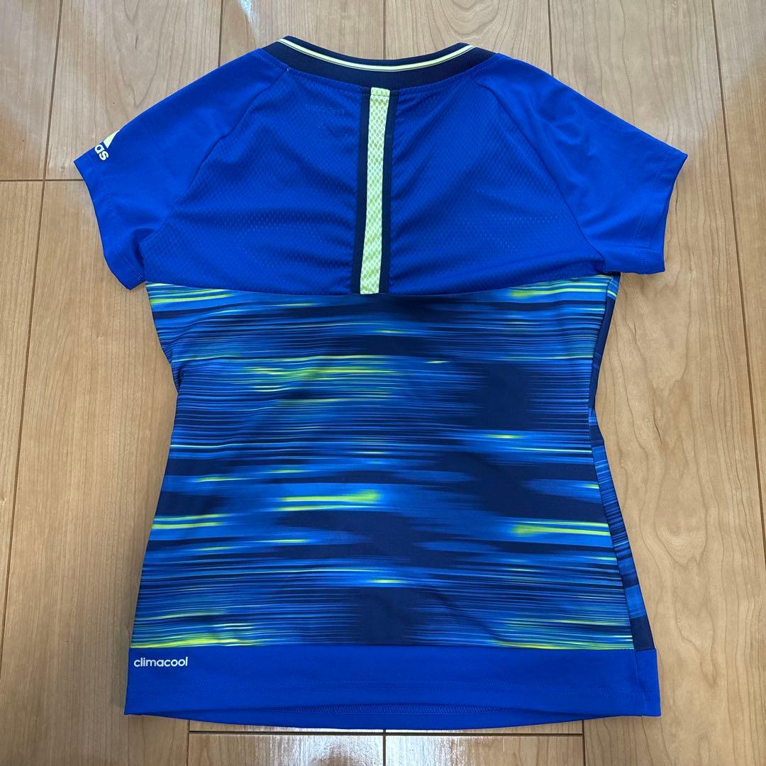 adidas response climacool レディース Tシャツ 青/黄 (3/4)