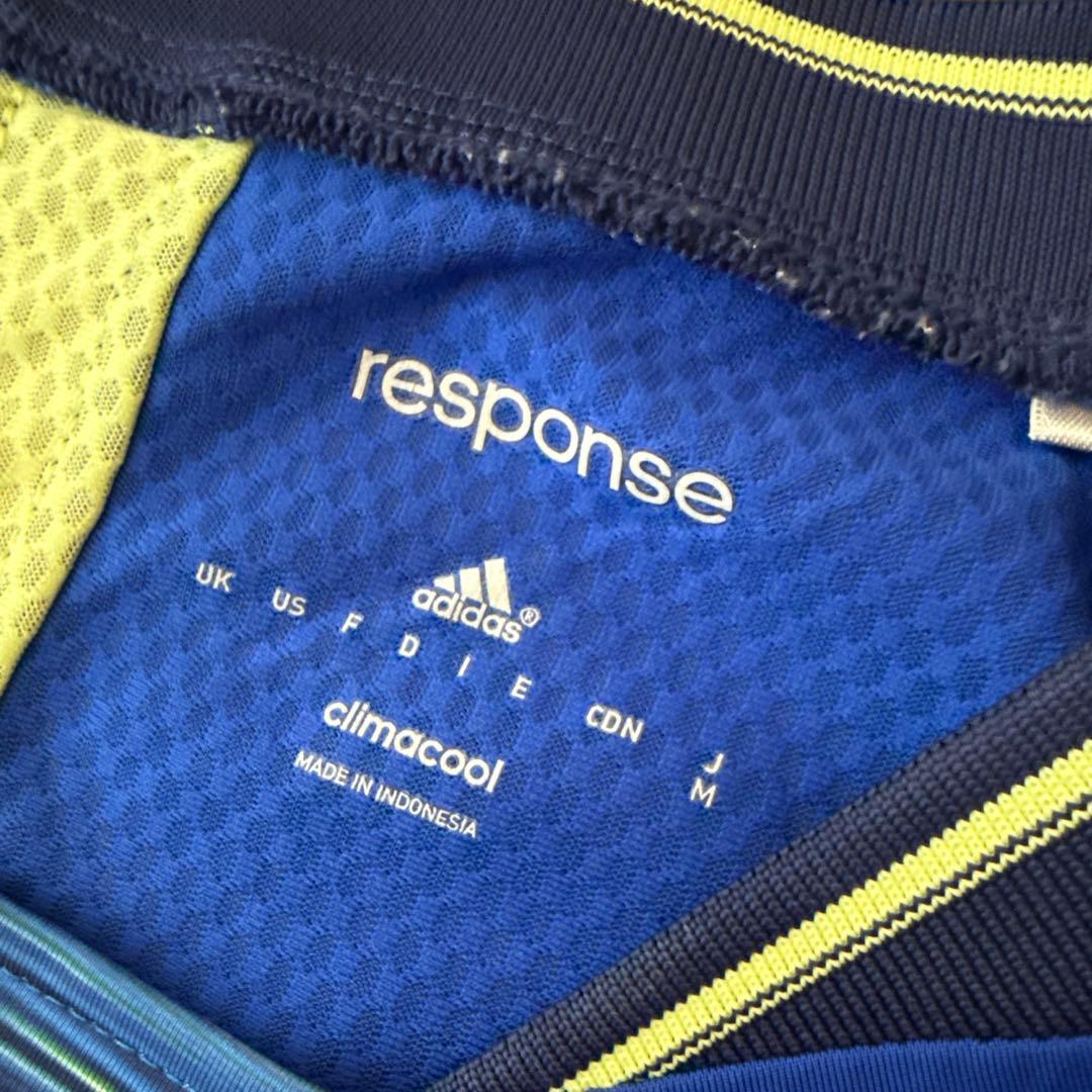 adidas response climacool レディース Tシャツ 青/黄 (4/4)