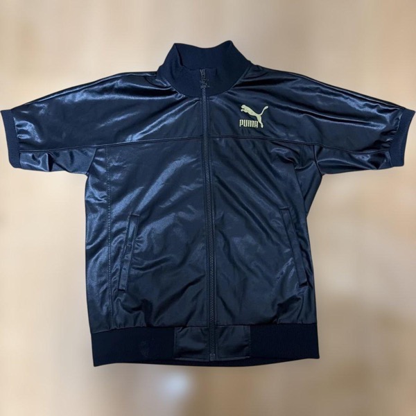 PUMA ブラック スポーツジャージ Lサイズ 光沢