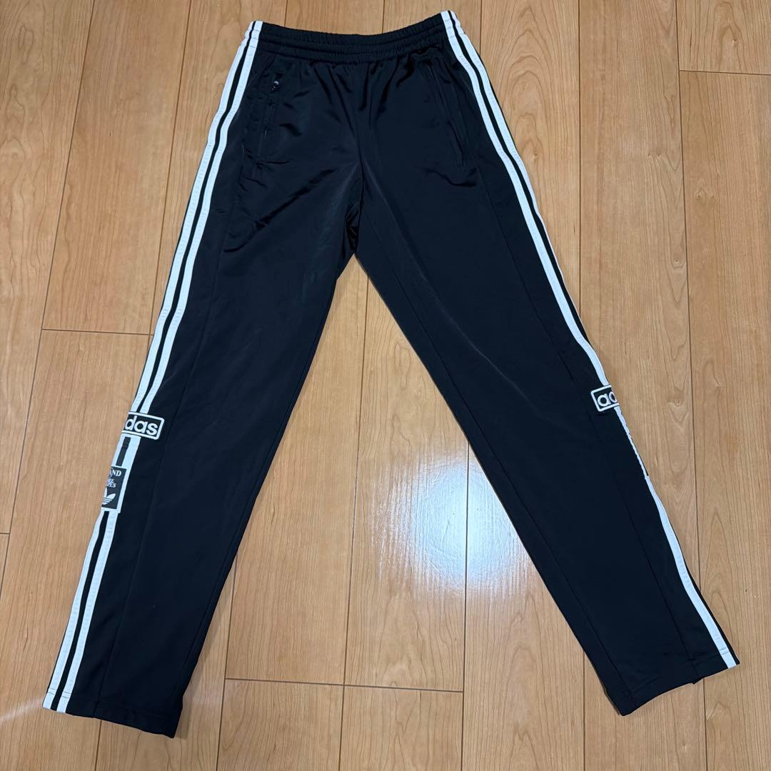 adidas アディブレイク スナップボタン ジャージパンツ ブラック M (1/4)