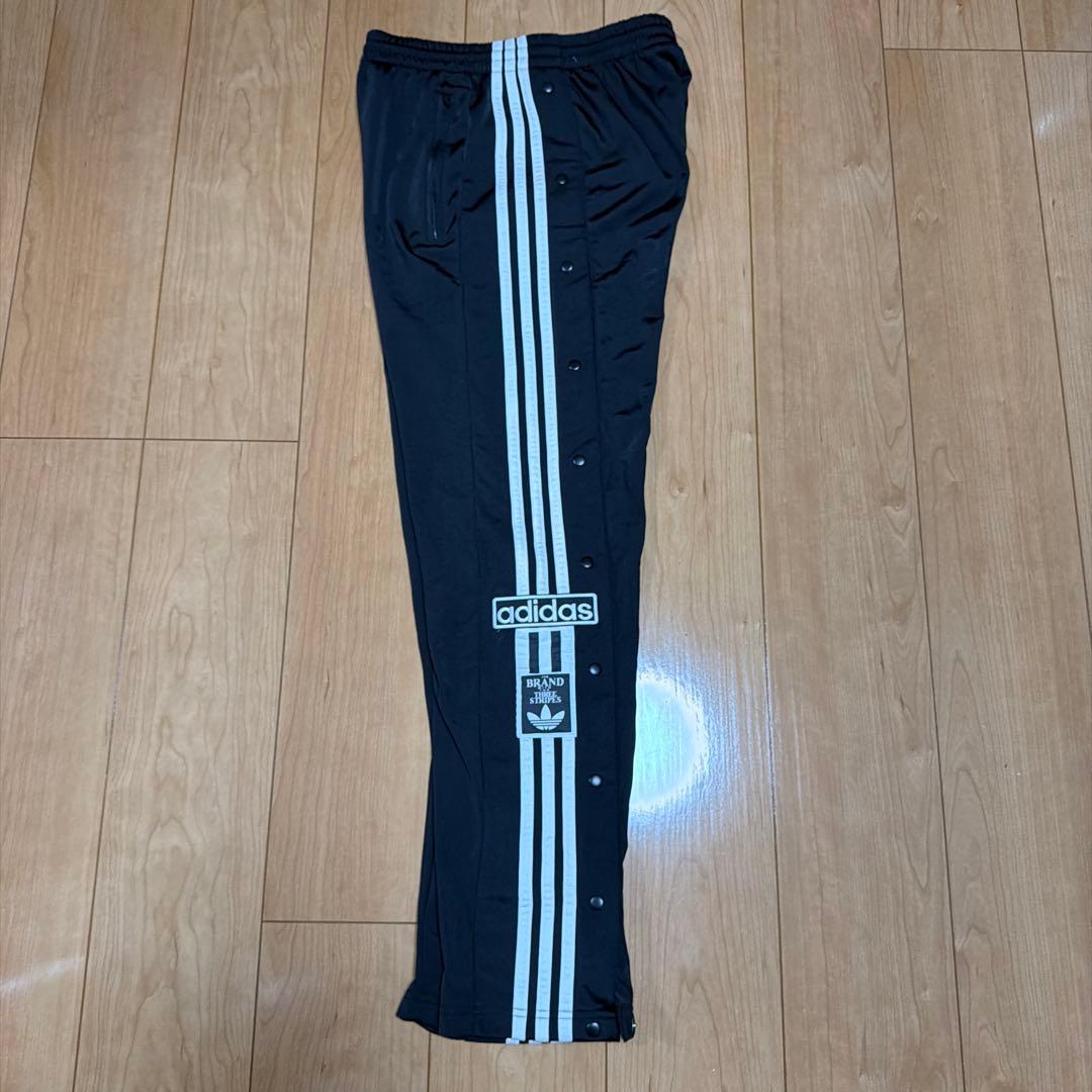 adidas アディブレイク スナップボタン ジャージパンツ ブラック M (2/4)