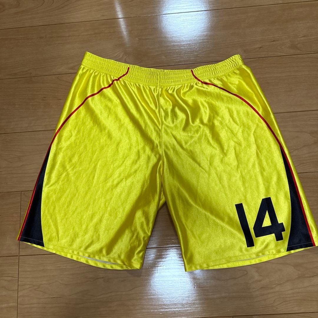 MUNTER イエロー サッカー パンツ L 光沢 ※ゴムなし (2/4)