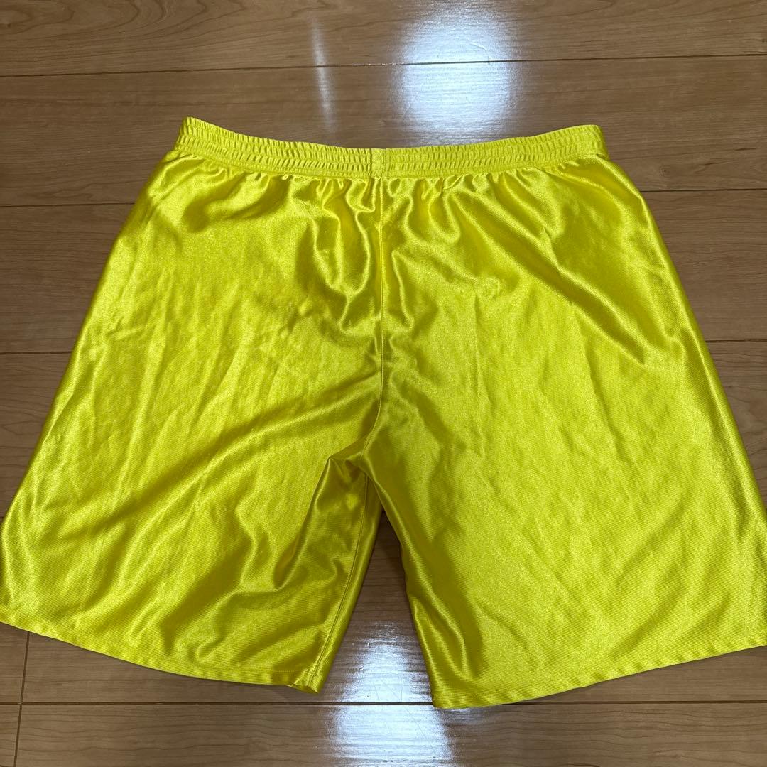 MUNTER イエロー サッカー パンツ L 光沢 ※ゴムなし (3/4)