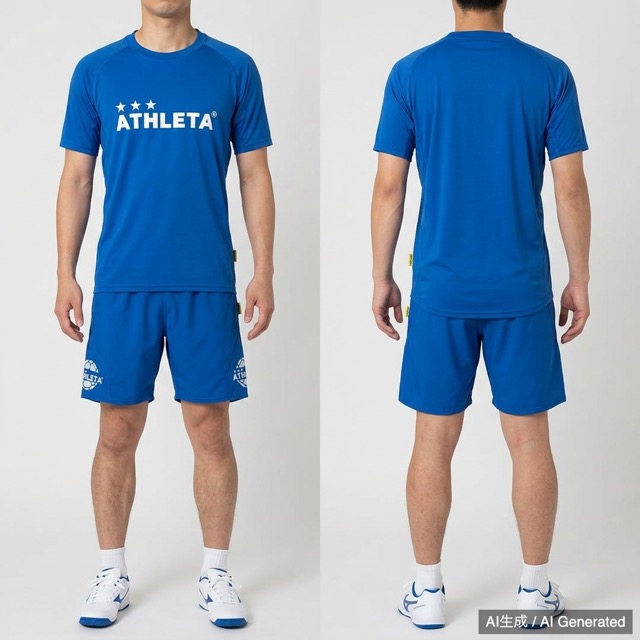ATHLETA アスレタ ユニフォーム 上下セット ブルー Mサイズ