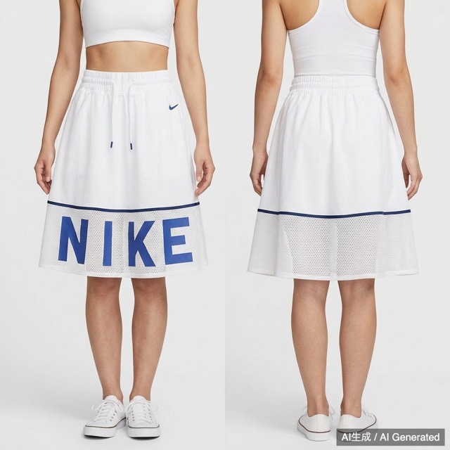 NIKE フレアスカート ホワイト Mサイズ