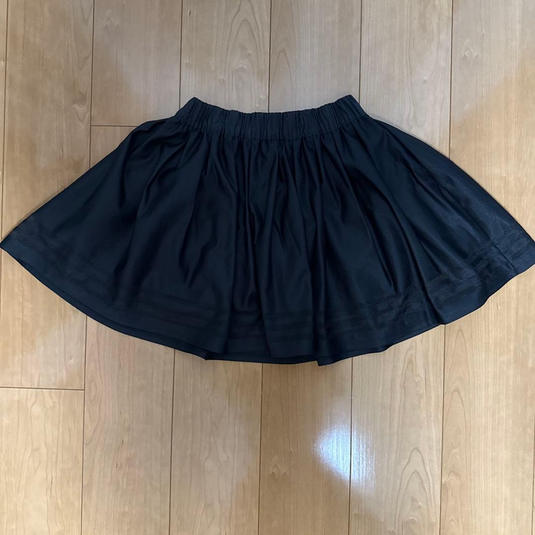adidas PRIMEGREEN ブラックミニスカート J/M (2/3)